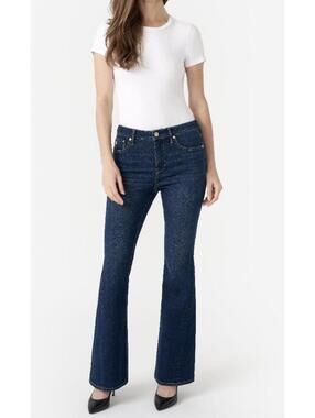 Seven7 Mid-Rise, Medium Wash, Flare Leg Jeans, Size 30